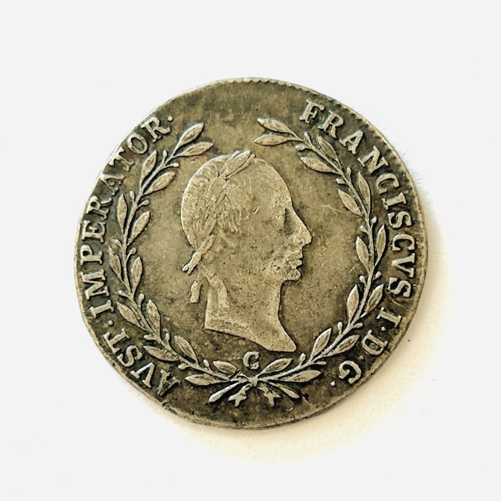 Stříbrná mince - 20 krejcar/kreuzer, 1830 C